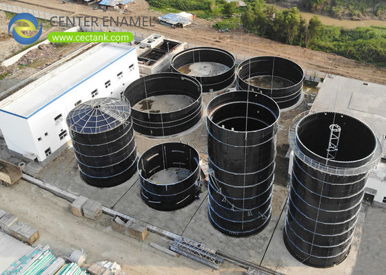 Tanques de aço aparafusados impermeáveis líquidos para silos do armazenamento material de maioria