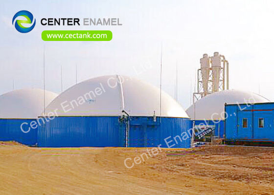 Tanque de fermentação para tratamento de águas residuais de aço com vidro e processo de revestimento por esmalte