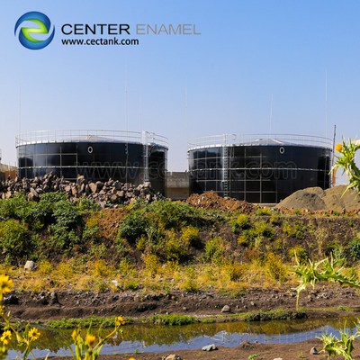 O vidro fundiu às soluções resilientes sustentáveis do armazenamento dos tanques de aço das águas residuais para o tratamento de águas residuais