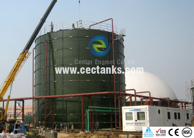 Tanques de aço fundido de vidro impermeável a gás / líquido para armazenamento de água potável municipal 0