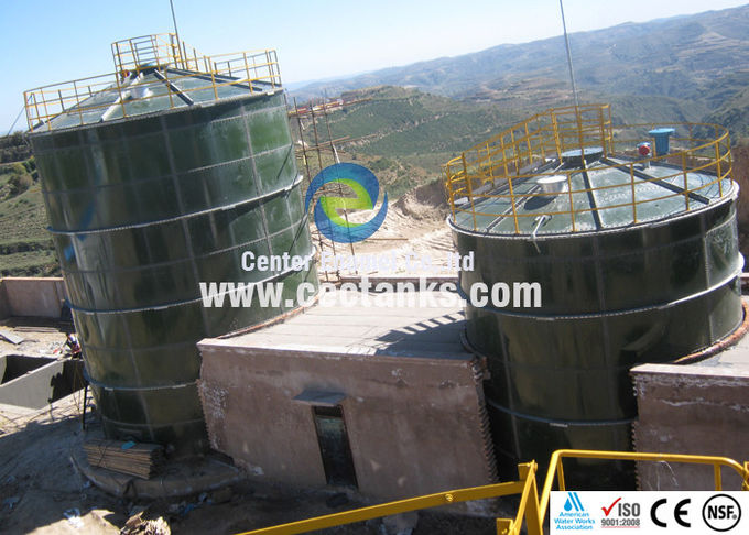 Tanques de armazenagem de águas residuais de vidro fundido a aço, tanque de tratamento de águas residuais ISO 9001:2008 1