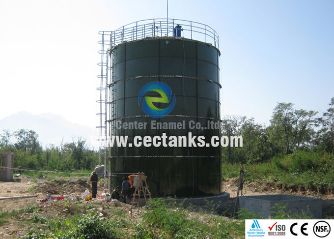 Tanques de armazenagem de águas residuais de vidro fundido a aço, tanque de tratamento de águas residuais ISO 9001:2008 0