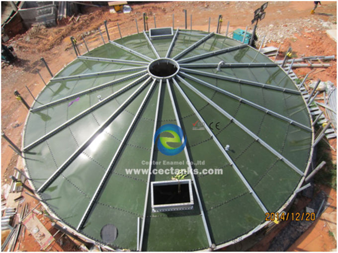 Instalações de tratamento de águas residuais Vidro fundido a aço Tanques de água para tratamentos municipais e zona industrial organizada 1