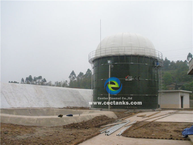 Tanque de armazenamento de biogás de aço revestido de vidro pré-fabricado com 2,000,000 galões ART 310 0