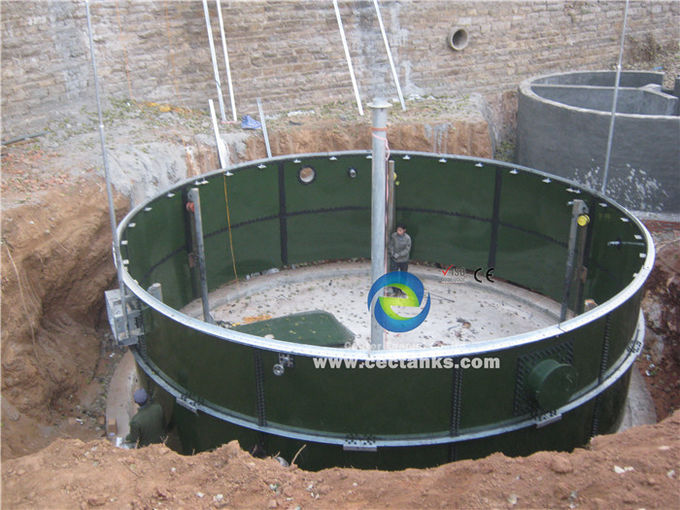 Tanque de digestor de biogás anaeróbico para eliminação de águas residuais ISO 1