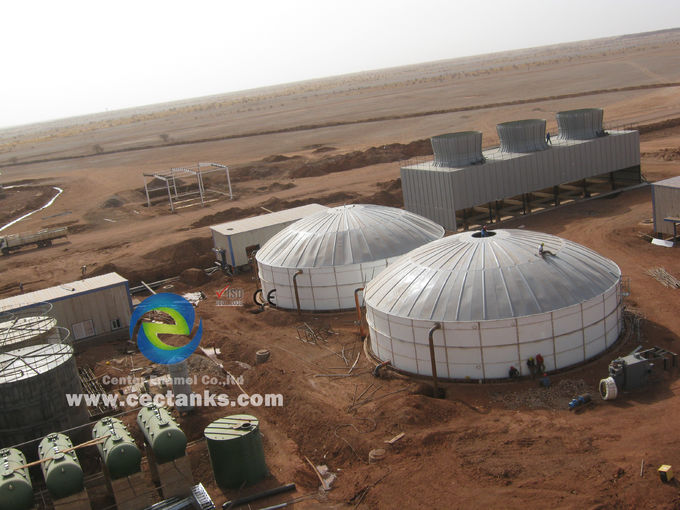 Tanques de armazenamento de água revestidos de vidro de aço com certificação do sistema de qualidade ISO 9001 0