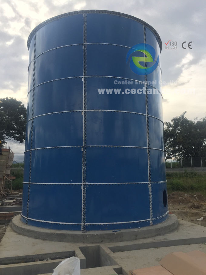 Vidro fundido em aço Tanques industriais de água para purificação de água / tratamento de água do mar 0