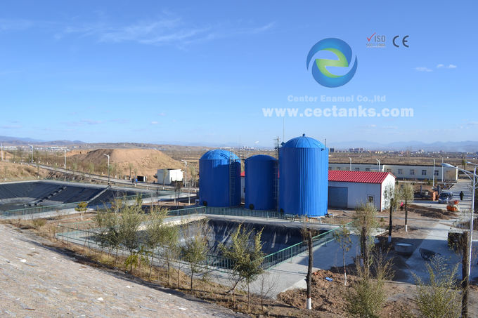 Tanques de armazenamento de água revestidos de vidro de engenharia / tanques de água potável de aço inoxidável emoldurados 0