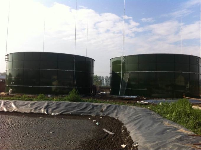 Tanques de armazenamento de energia biológica de vidro fundido líquido para aço para tratamento de digestão anaeróbica úmida com capas de alumínio 0