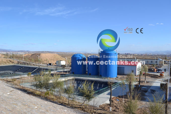 Tanque de armazenamento ativado de lama / resíduos digeridos com esmalte e telhado de membrana ou de alumínio 0