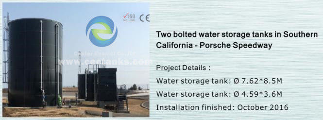 Tanques industriais de água para armazenar água potável e não potável, águas residuais e escoamento de lixiviação 0