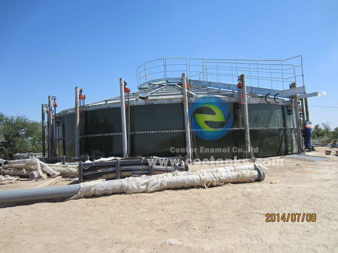 Tanques de armazenamento de água revestidos de concreto ou vidro para tratamento de águas comunitárias 1