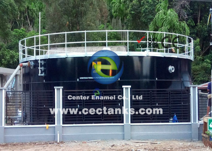 Tanques de armazenagem revestidos com esmalte para instalações de tratamento de águas residuais Construções e fornecimento eléctrico-mecânico 0
